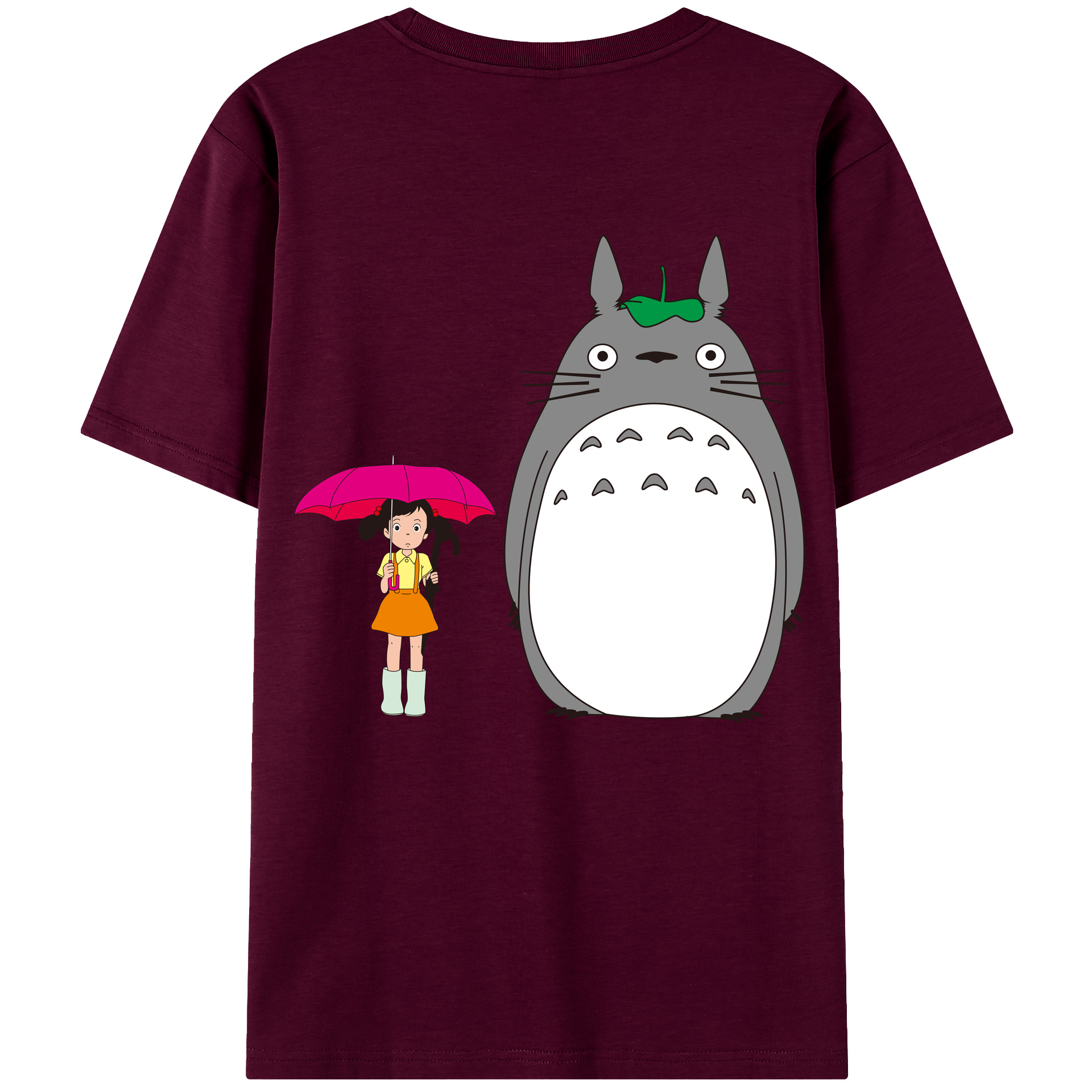 （画像用） となりのトトロ 草壁メイ 草壁サツキ My Neighbor Totoro Satsuki Kusakabe Mei Kusakabe レディース半袖Tシャツ(バックプリント)